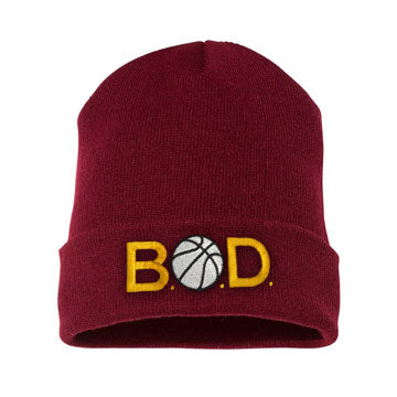 Maroon B.O.D Logo Beanie