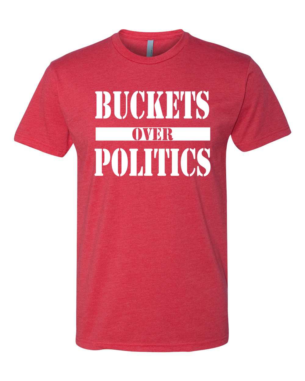 Buckets Over Politics Red T-Shirt